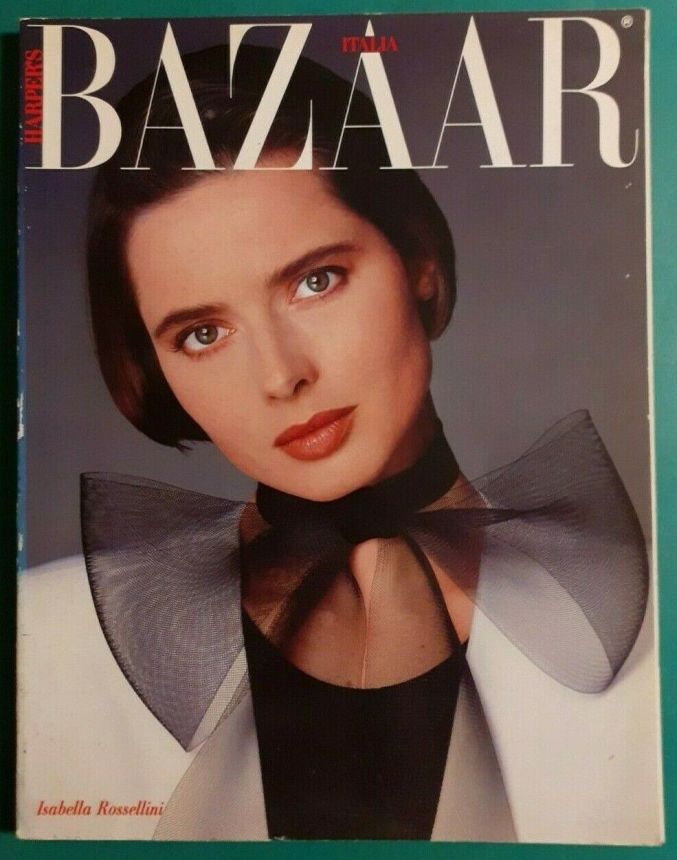 HARPERS BAZAAR ITALY magazine side cover  May 1988