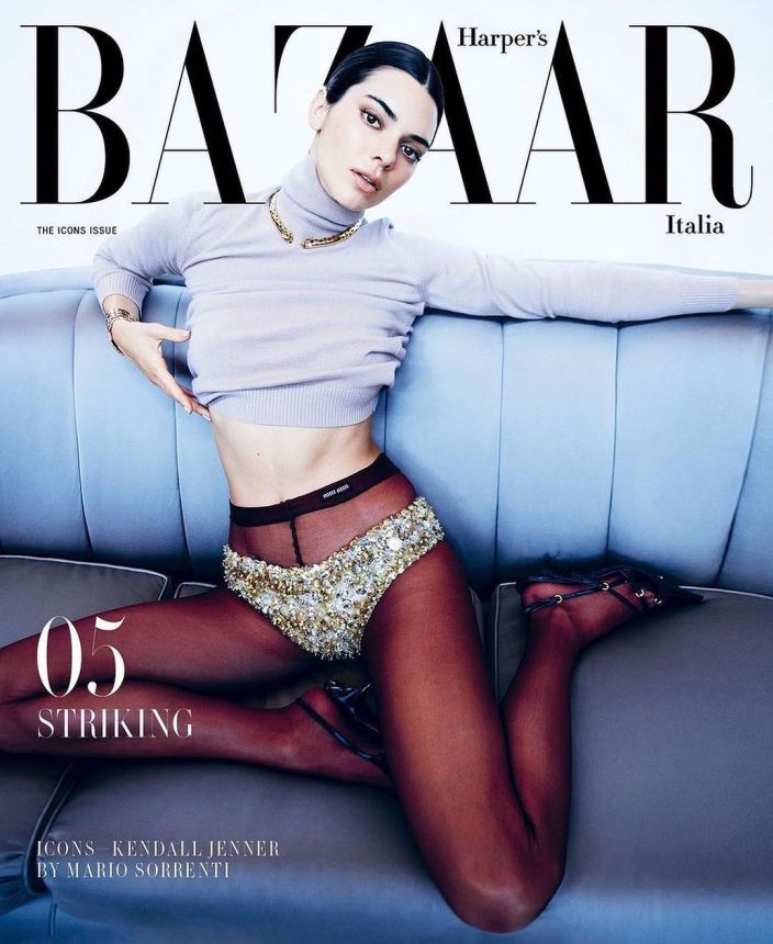 HARPERS BAZAAR ITALY magazine side cover  September 2023