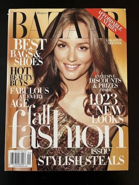 HARPERS BAZAAR JAPAN magazine side cover  September 2009