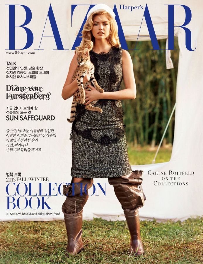 HARPERS BAZAAR KOREA magazine side cover Fall 2013