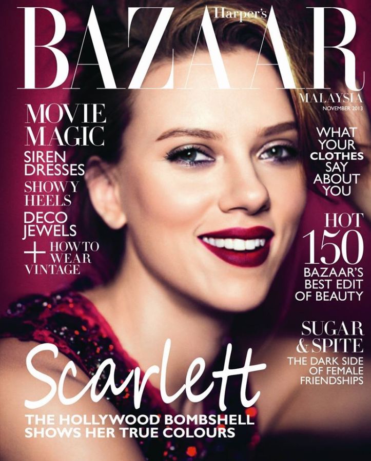 HARPERS BAZAAR MALAYSIA magazine side cover  November 2013