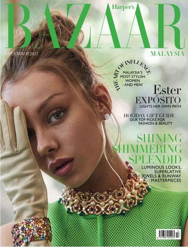 HARPERS BAZAAR MALAYSIA magazine side cover  December 2021