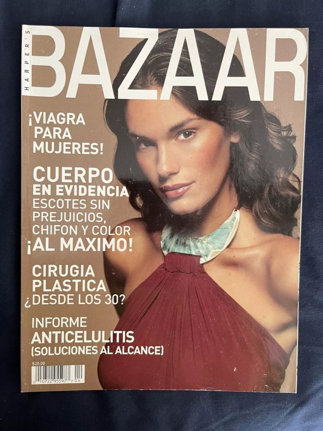 HARPERS BAZAAR MEXICO magazine side cover  April 2000