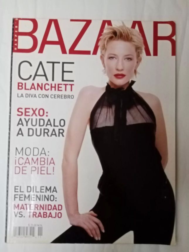 HARPERS BAZAAR MEXICO magazine side cover  November 2001