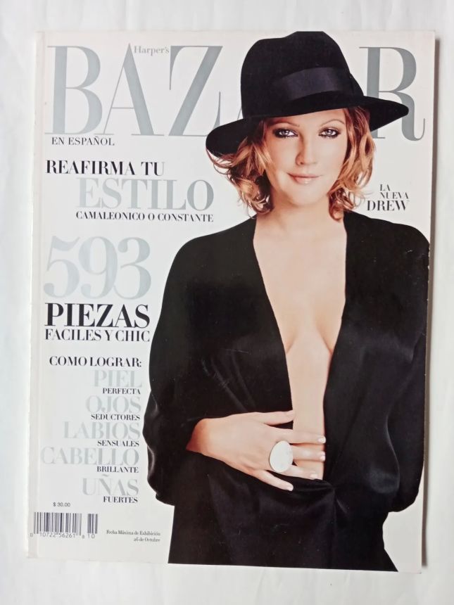 HARPERS BAZAAR MEXICO magazine side cover  October 2002