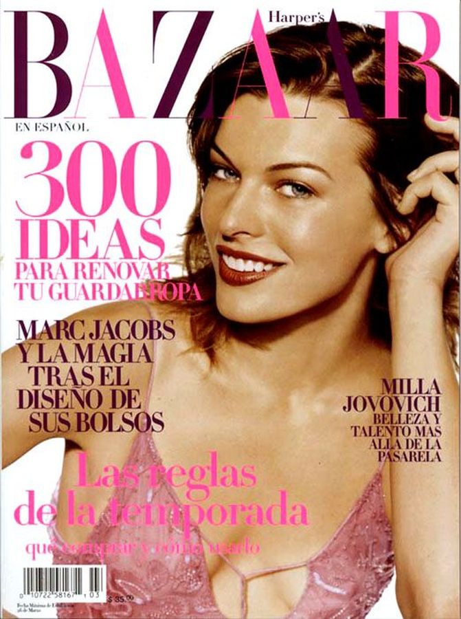 HARPERS BAZAAR MEXICO magazine side cover  March 2004