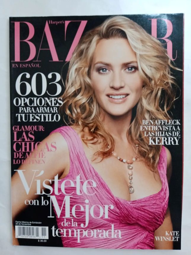 HARPERS BAZAAR MEXICO magazine side cover  November 2004