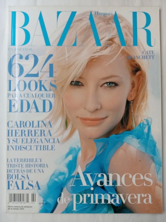 HARPERS BAZAAR MEXICO magazine side cover  February 2005