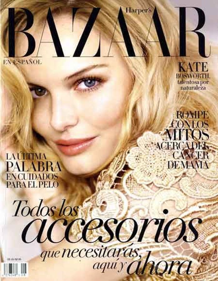 HARPERS BAZAAR MEXICO magazine side cover  October 2008