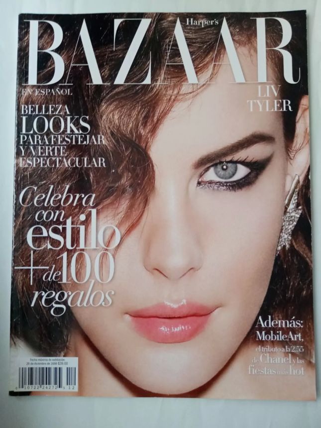 HARPERS BAZAAR MEXICO magazine side cover  December 2008