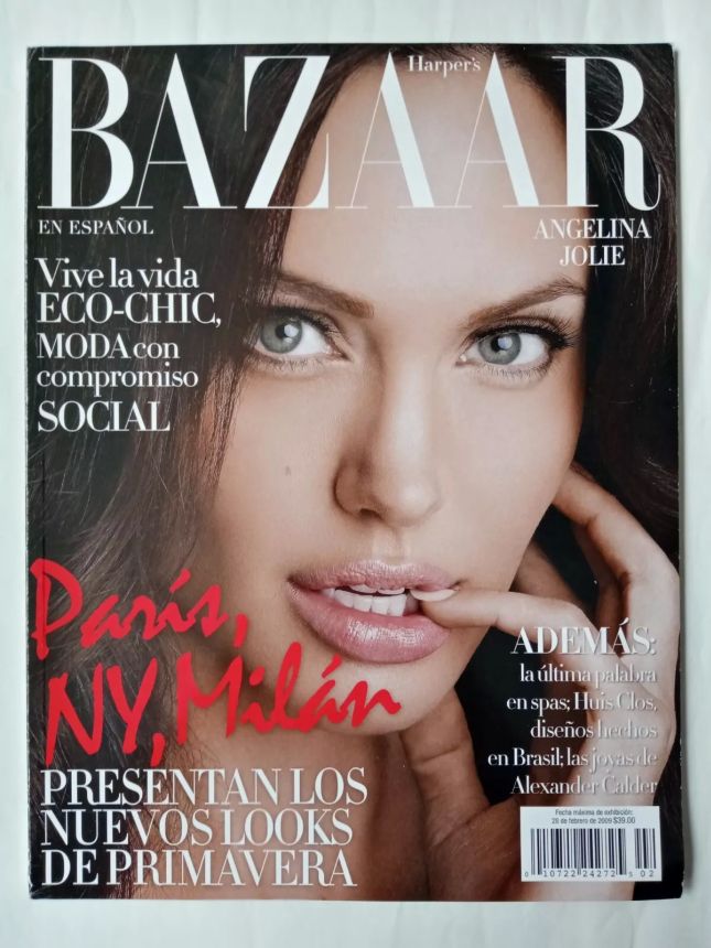 HARPERS BAZAAR MEXICO magazine side cover  February 2009