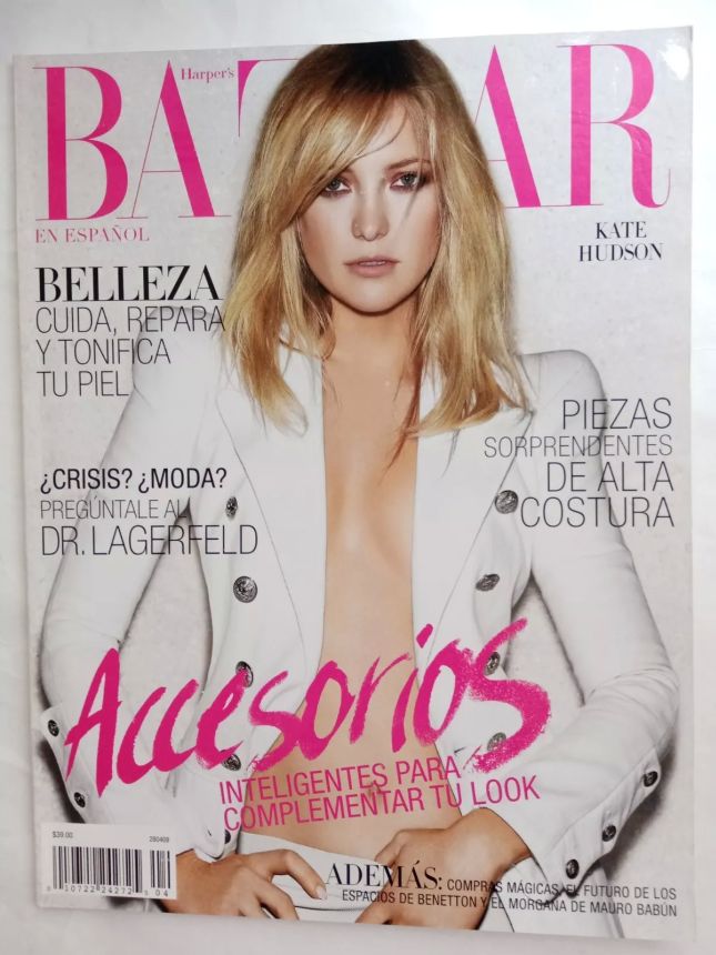 HARPERS BAZAAR MEXICO magazine side cover  April 2009