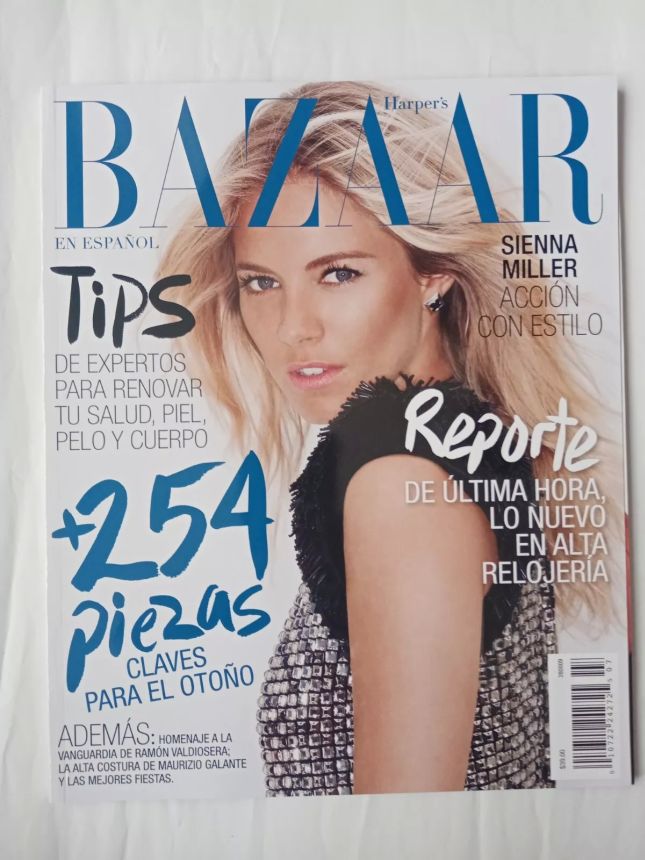 HARPERS BAZAAR MEXICO magazine side cover  August 2009