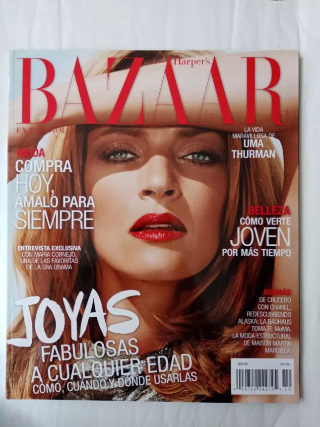 HARPERS BAZAAR MEXICO magazine side cover  November 2009