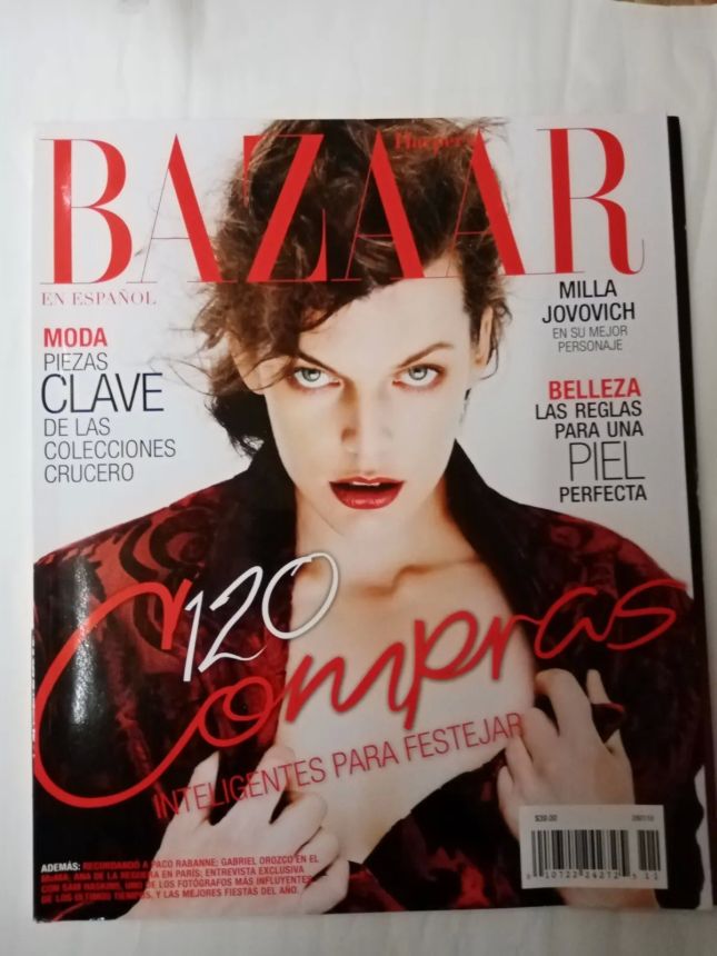 HARPERS BAZAAR MEXICO magazine side cover  January 2010