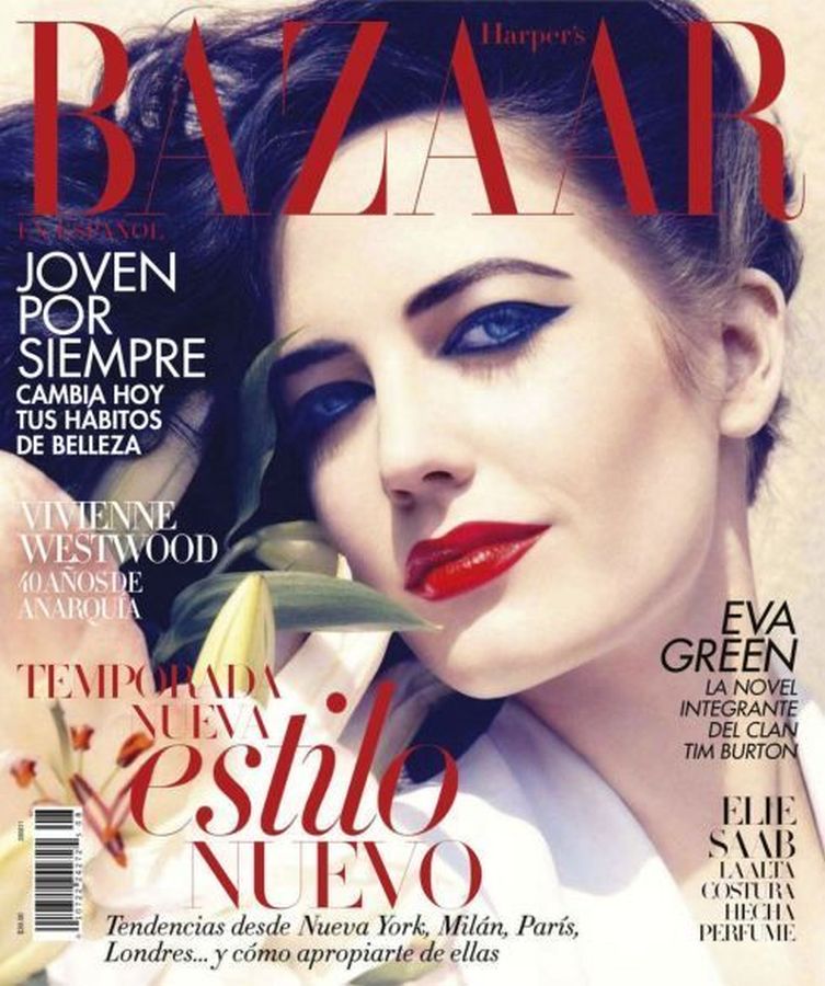 HARPERS BAZAAR MEXICO magazine side cover  August 2011