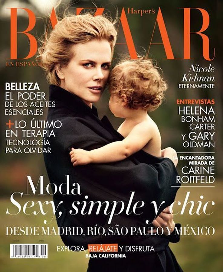 HARPERS BAZAAR MEXICO magazine side cover  September 2012