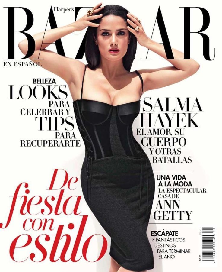 HARPERS BAZAAR MEXICO magazine side cover  December 2012