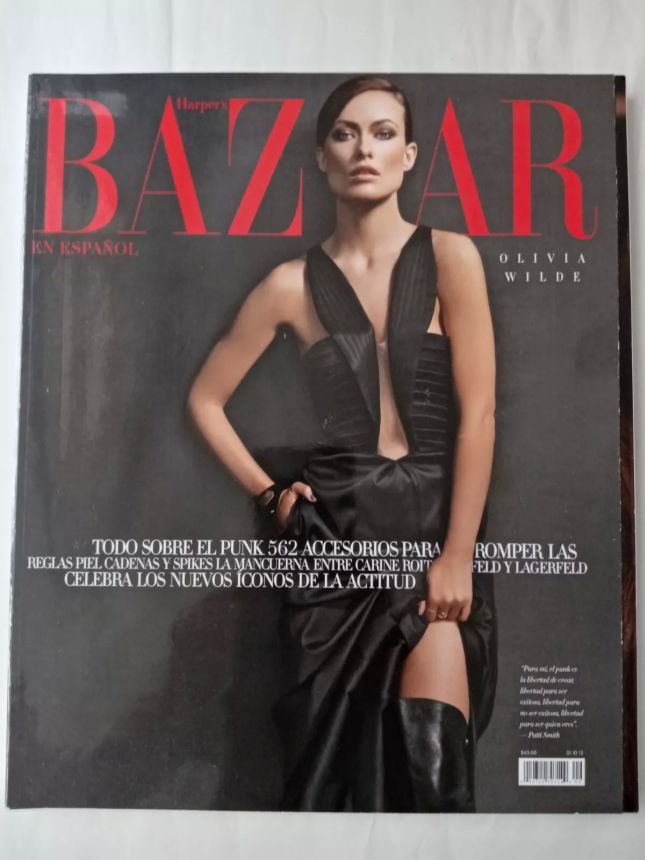HARPERS BAZAAR MEXICO magazine side cover  September 2013