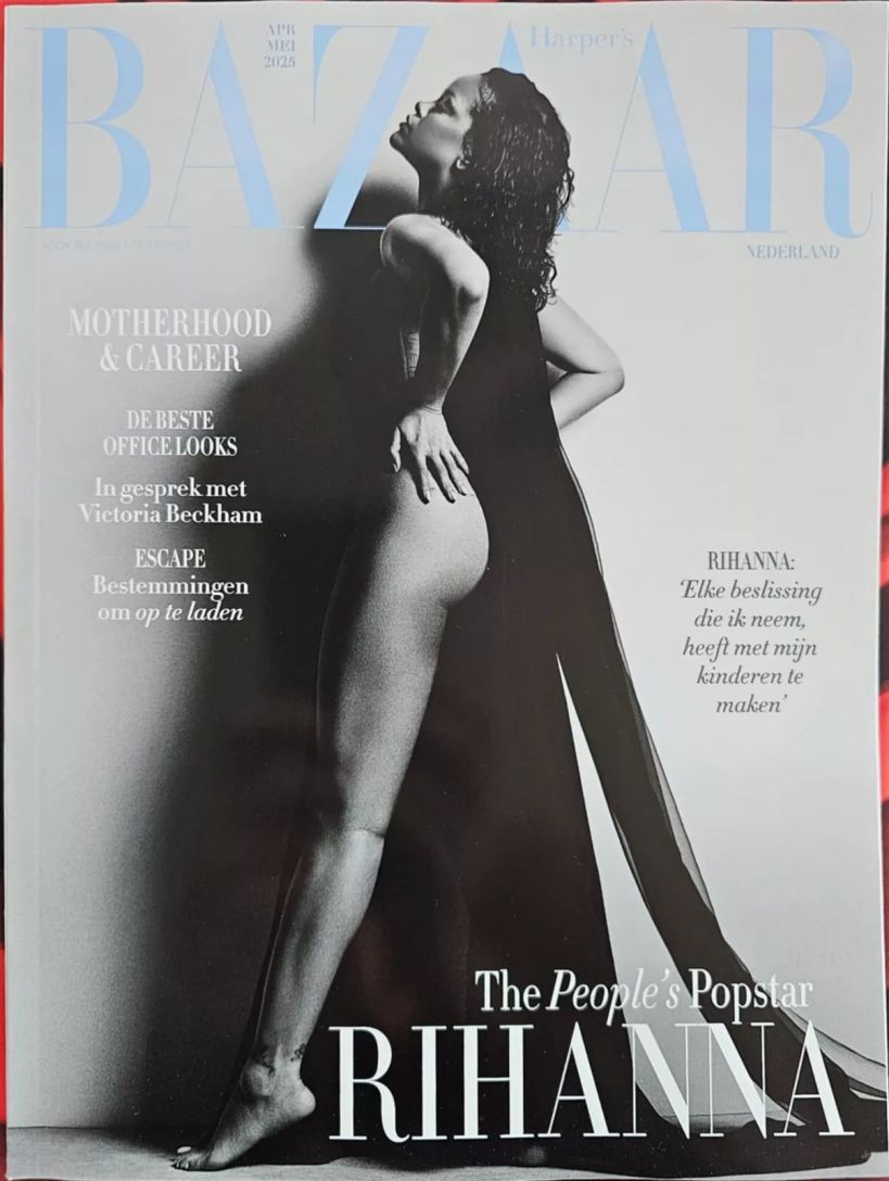 HARPERS BAZAAR NETHERLANDS magazine side cover  April 2025