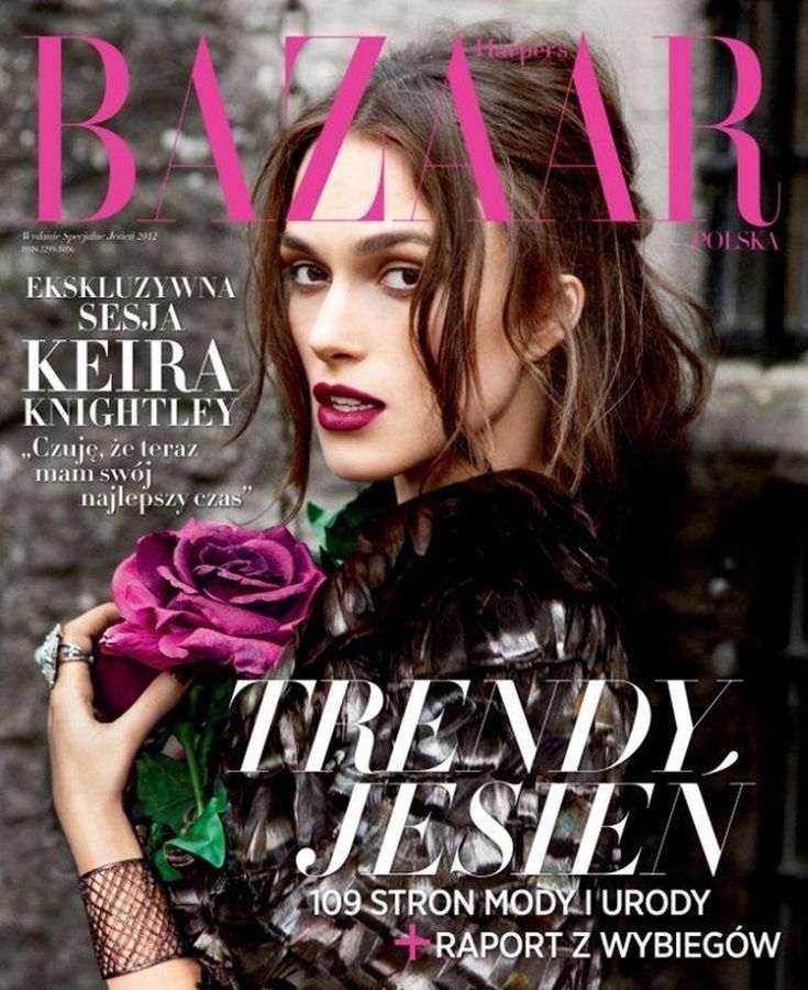 HARPERS BAZAAR POLAND magazine side cover  October 2012