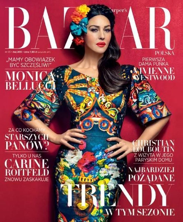 HARPERS BAZAAR POLAND magazine side cover  May 2013