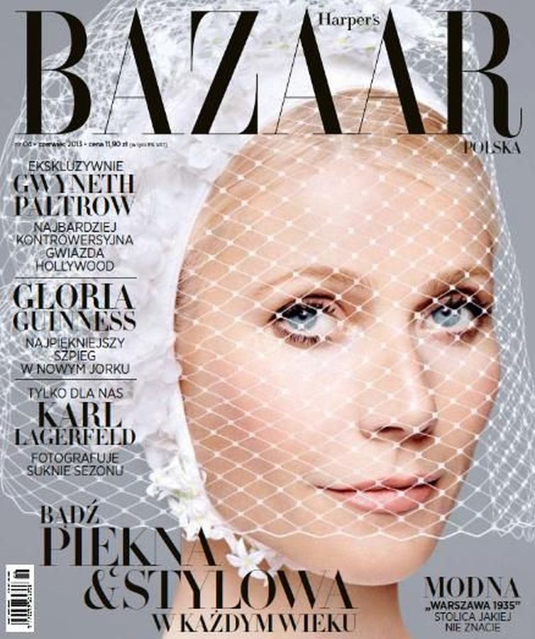 HARPERS BAZAAR POLAND magazine side cover  June 2013