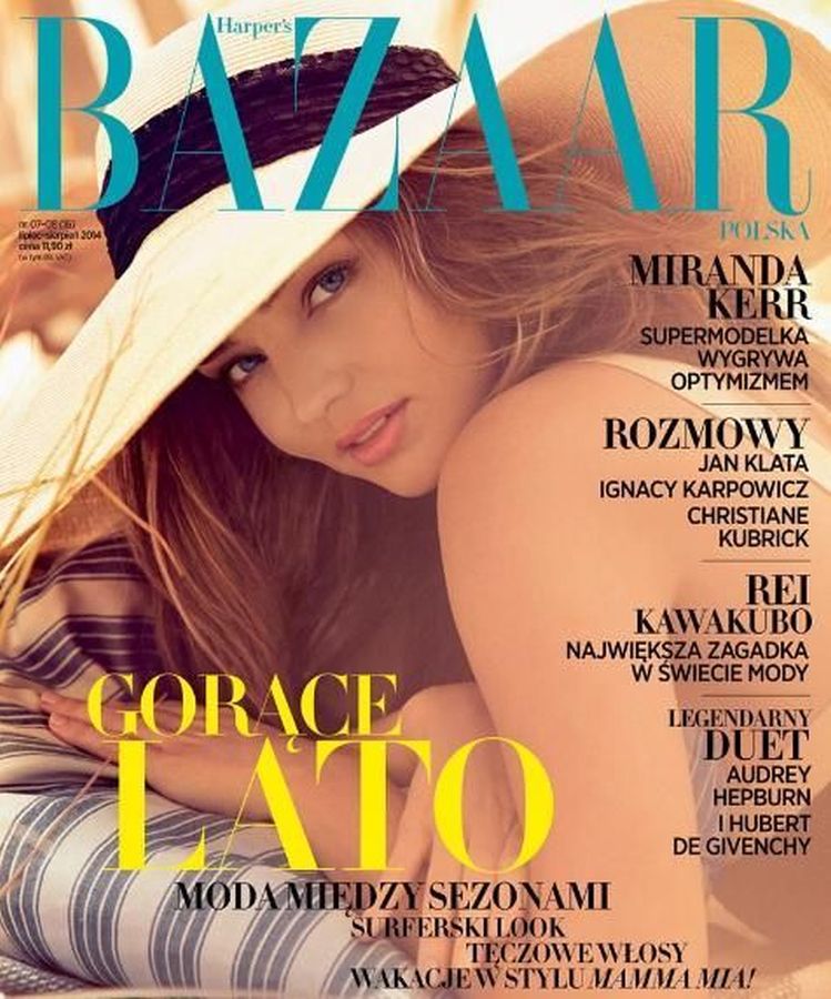 HARPERS BAZAAR POLAND magazine side cover  July/August 2014