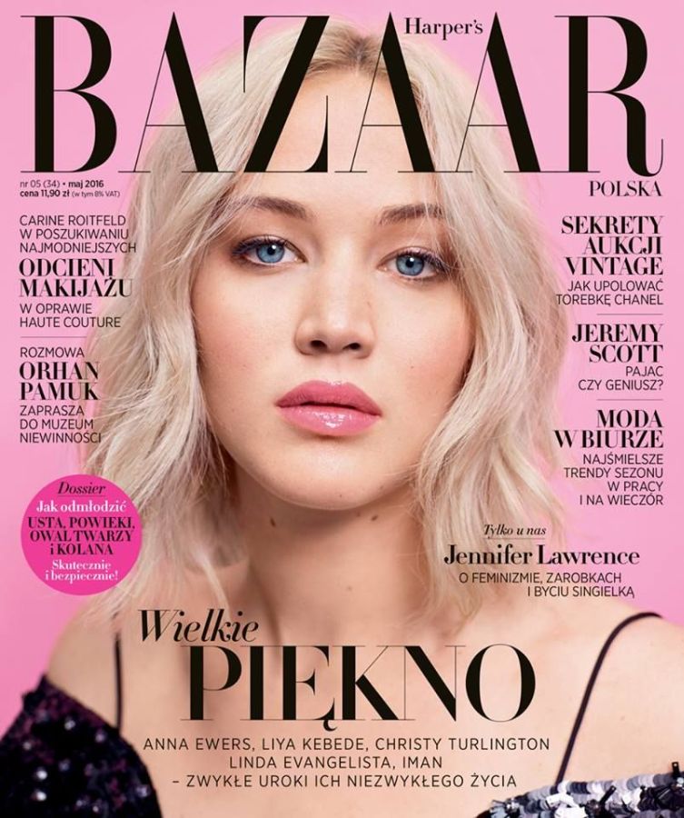 HARPERS BAZAAR POLAND magazine side cover  May 2016