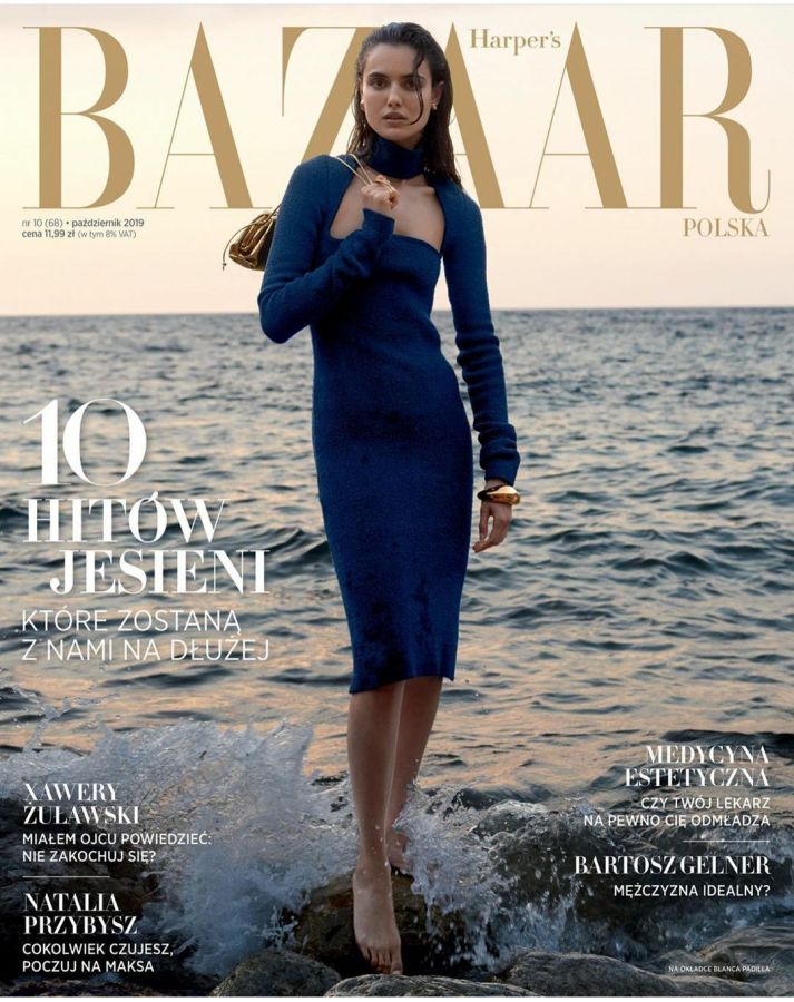 HARPERS BAZAAR POLAND magazine side cover  October 2019