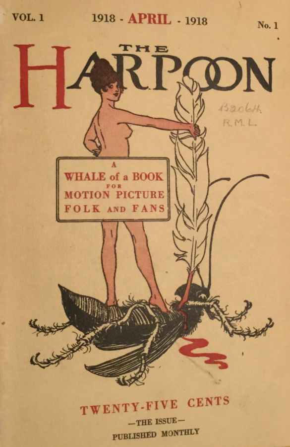 HARPOON magazine side cover Issue 1  April 1918