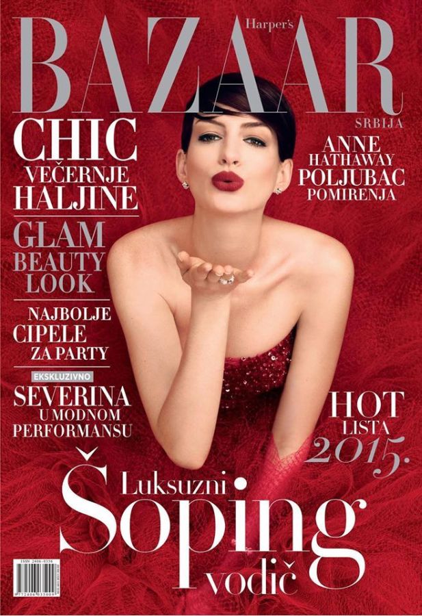 HARPERS BAZAAR SERBIA magazine side cover  December 2014