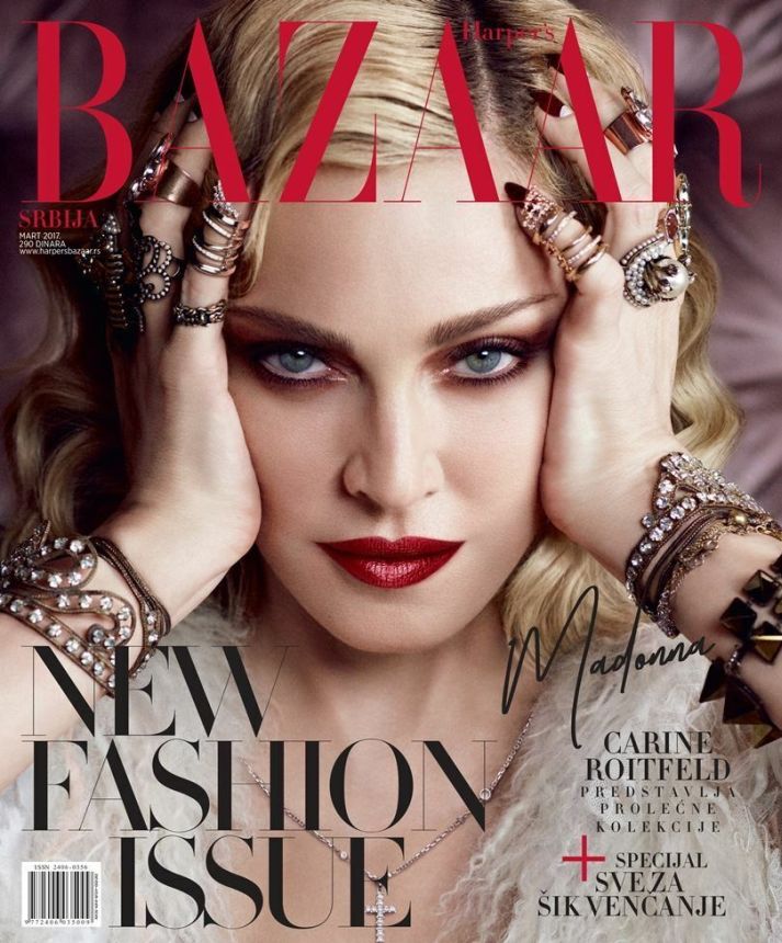 HARPERS BAZAAR SERBIA magazine side cover  March 2017