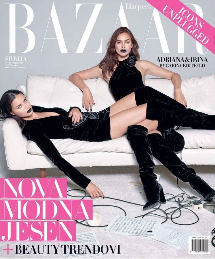 HARPERS BAZAAR SERBIA magazine side cover  September 2017