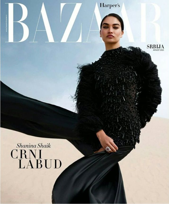 HARPERS BAZAAR SERBIA magazine side cover  August 2021
