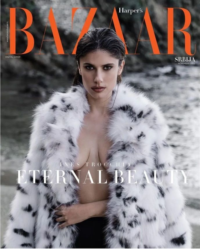 HARPERS BAZAAR SERBIA magazine side cover  November 2022