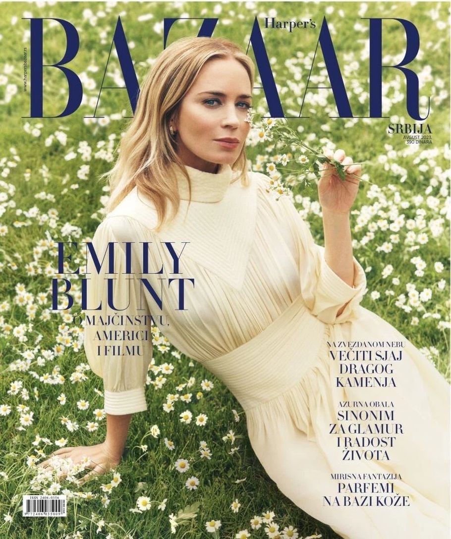 HARPERS BAZAAR SERBIA magazine side cover  August 2023