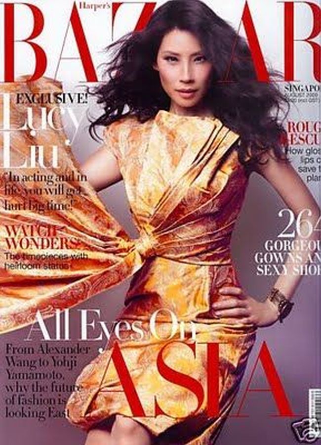 HARPERS BAZAAR SINGAPORE magazine side cover  October 2009