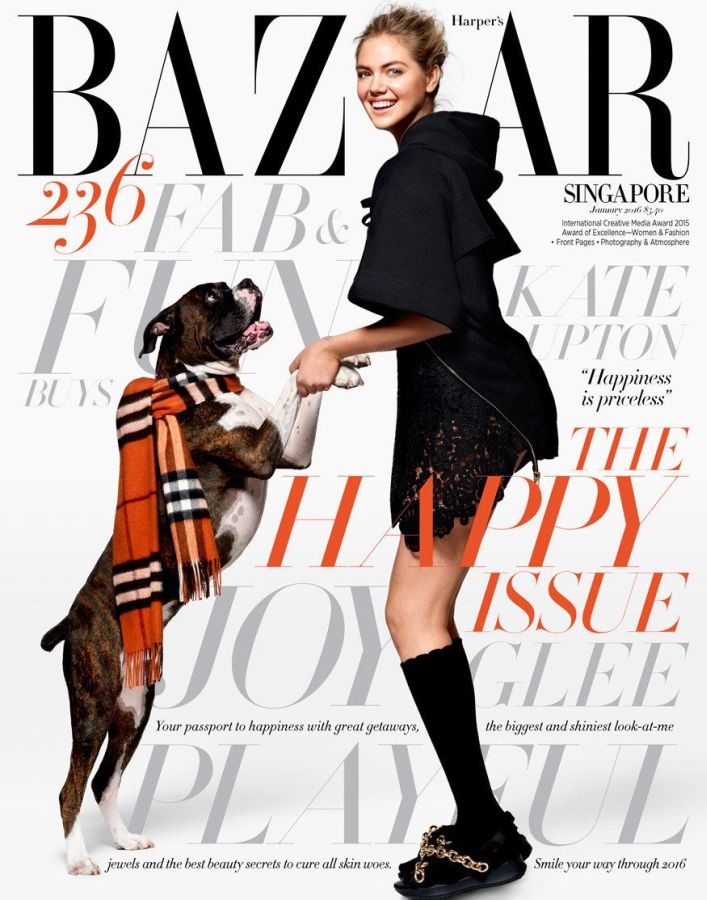 HARPERS BAZAAR SINGAPORE magazine side cover  January 2016