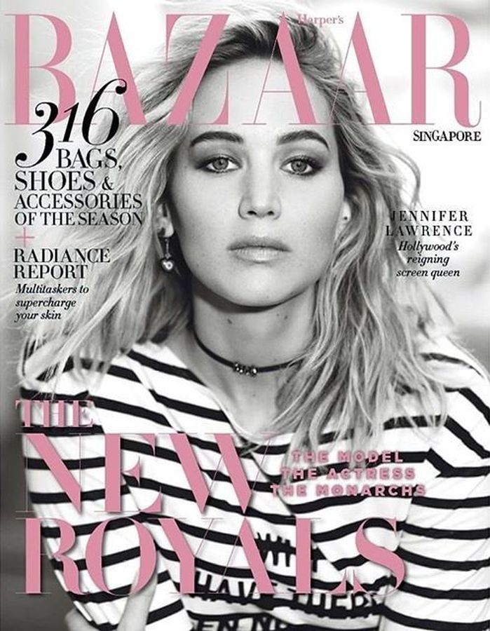 HARPERS BAZAAR SINGAPORE magazine side cover  April 2018