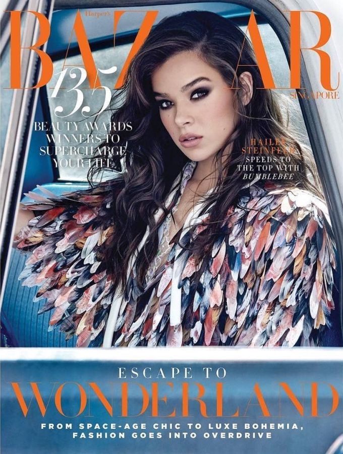 HARPERS BAZAAR SINGAPORE magazine side cover  November 2018
