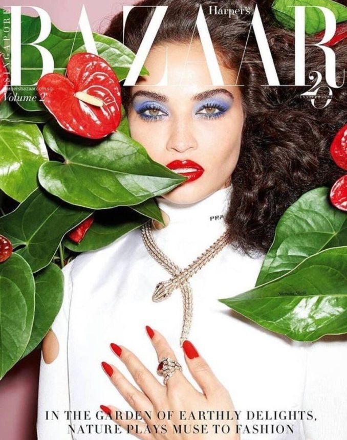 HARPERS BAZAAR SINGAPORE magazine side cover  January 2021