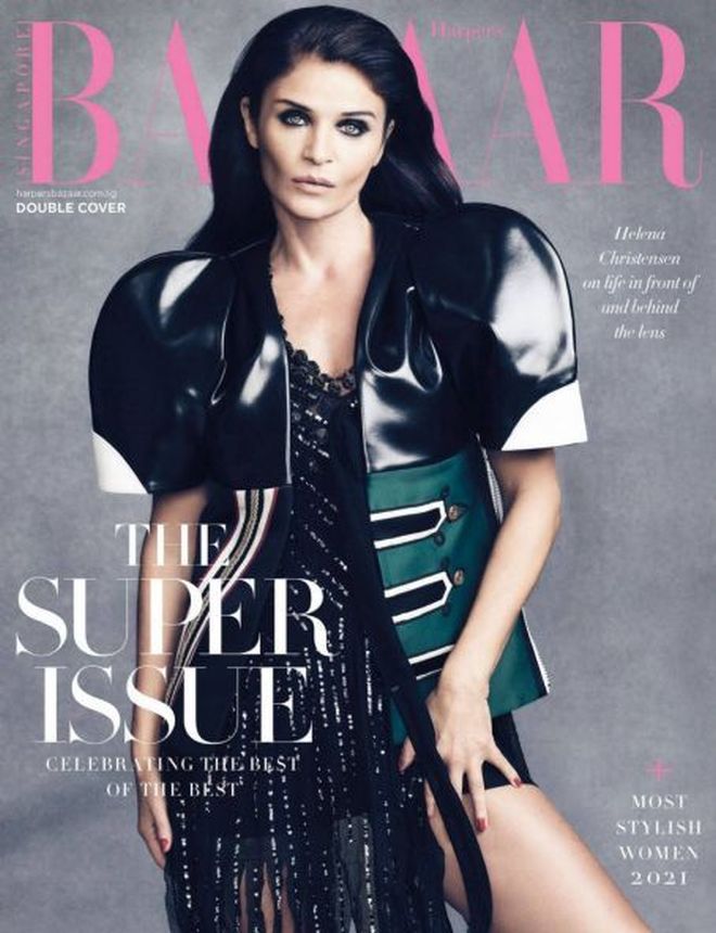 HARPERS BAZAAR SINGAPORE magazine side cover  December 2021
