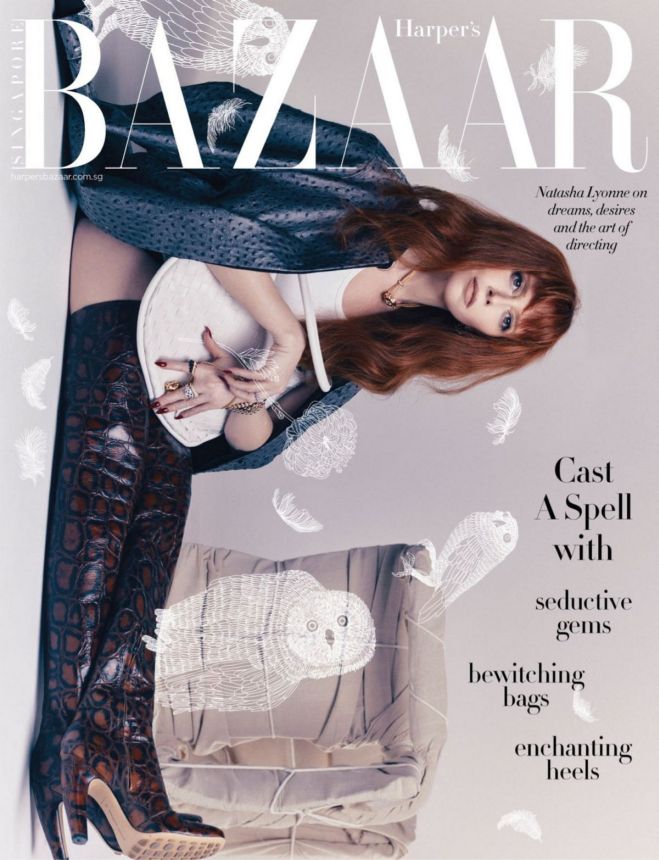 HARPERS BAZAAR SINGAPORE magazine side cover  October 2023