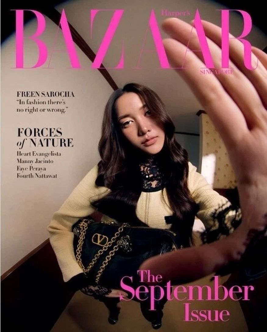 HARPERS BAZAAR SINGAPORE magazine side cover  September 2025