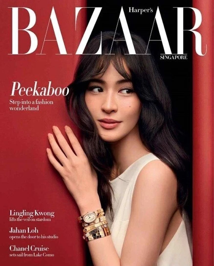HARPERS BAZAAR SINGAPORE magazine side cover  November 2025