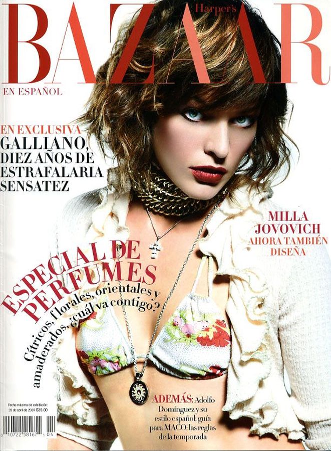 HARPERS BAZAAR SPAIN magazine side cover  April 2007