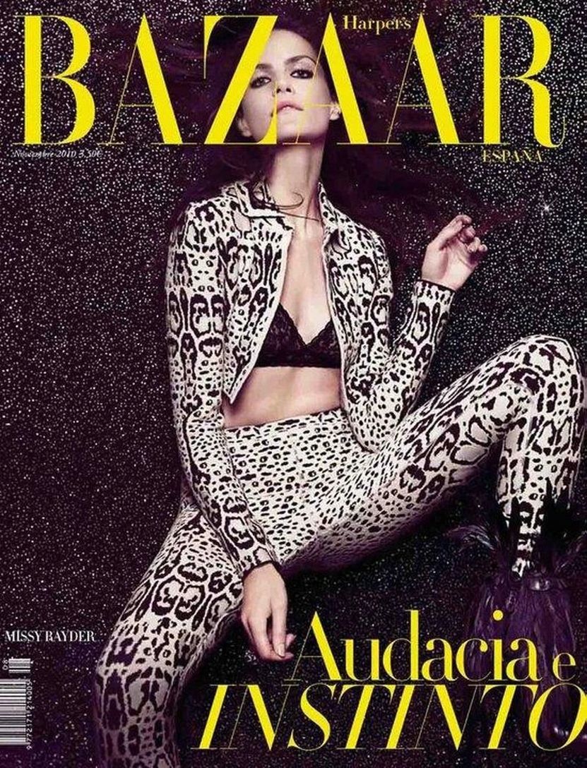HARPERS BAZAAR SPAIN magazine side cover  November 2010