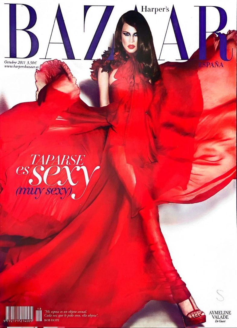 HARPERS BAZAAR SPAIN magazine side cover  October 2011