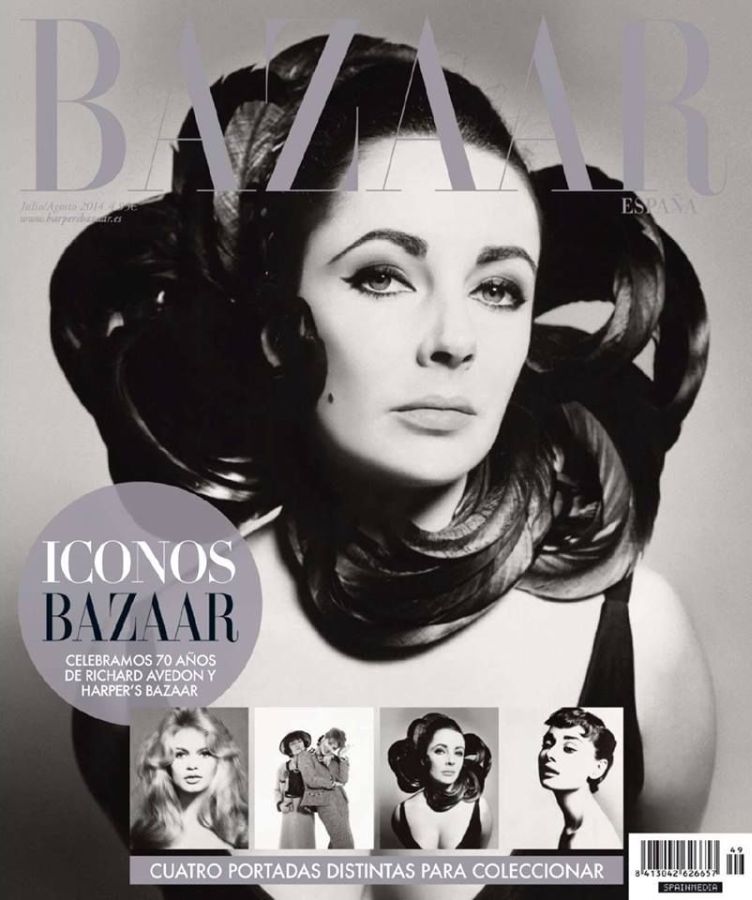 HARPERS BAZAAR SPAIN magazine side cover  July/August 2014
